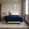 vidaXL Ganzjahresbettdecke Dunkelblau 140 x 200 cm Mikrofaser 42026050 Bild 4
