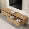 TV-Schrank 178 cm Holzoptik ,Lowboard mit 4 Schubladen aus MDF & Acryl, modernes Sideboard mit Kabeldurchlässen Bild 5