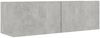 vidaXL 3-tlg. TV-Schrank-Set Betongrau Spanplatte [3079095] Bild 4
