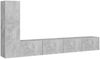 vidaXL 3-tlg. TV-Schrank-Set Betongrau Spanplatte [3079095] Bild 2