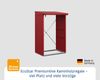 Hörmann Ecostar Metall Kaminholzregal Trend Typ 1, 123 x 103 cm, purpurrot, 123 x 103 x 198 cm (T x B x H) Bild 4