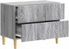 vidaXL Nachttisch Grau Sonoma 62 x 34,5 x 48 cm Holzwerkstoff 895011 Bild 2