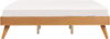Bett mit Lattenrost BERRIC 180 x 200 cm Holz Heller Holzfarbton Bild 5
