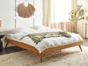 Bett mit Lattenrost BERRIC 180 x 200 cm Holz Heller Holzfarbton Bild 3