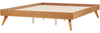 Bett mit Lattenrost BERRIC 180 x 200 cm Holz Heller Holzfarbton Bild 4