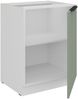 Küchen Unterschrank 60 cm Küche ARIA Aquamarin ultra matt + Weiss matt, hochwertige Fronten mit Anti Fingerprint Beschichtung Küchenzeile Küchenblock Bild 3