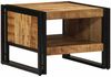 Couchtisch, Sofatisch 50x50x38 cm Raues Massivholz Mango Bild 2