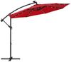 SONGMICS Sonnenschirm, Ø 300 cm,LED-Solar-Beleuchtung,UPF 50+,mit Ständer Bild 4