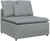 vidaXL Modulares Sofa mit Kissen Hellgrau 3321087 Bild 4