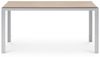 IDIMEX Gartentisch MONDELLO, Terrassentisch wetterfest 150x90 cm Weiß Bild 2