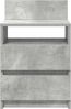 vidaXL Nachttisch mit 2 Schubladen Betongrau 40x33x60 cm 858566 Bild 4