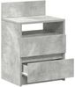 vidaXL Nachttisch mit 2 Schubladen Betongrau 40x33x60 cm 858566 Bild 5