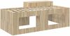 vidaXL Hochbett mit Schreibtisch für Kinder Sonoma-Eiche 75 x 190 cm 3422685 Bild 5