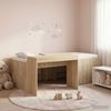 vidaXL Hochbett mit Schreibtisch für Kinder Sonoma-Eiche 75 x 190 cm 3422685 Bild 1