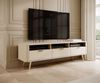Selsey 'Oval' TV-Lowboard mit 3 Schubladen, beige, ca. 49 x 162 x 38 cm Bild 2