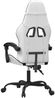 vidaXL Gaming-Stuhl Drehbar Weiß und Schwarz Kunstleder 349601 Bild 5