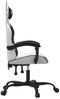 vidaXL Gaming-Stuhl Drehbar Weiß und Schwarz Kunstleder 349601 Bild 4