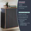 FACKELMANN FINN Doppel Midischrank 60 cm breit, Anthrazit/Braun hell Bild 2