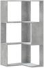 vidaXL Eck-Bücherregal 3 Böden Betongrau 50x50x102 cm Holzwerkstoff 852594 Bild 2