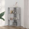 vidaXL Eck-Bücherregal 3 Böden Betongrau 50x50x102 cm Holzwerkstoff 852594 Bild 3