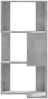 vidaXL Eck-Bücherregal 3 Böden Betongrau 50x50x102 cm Holzwerkstoff 852594 Bild 4