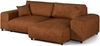 Ecksofa Plüsch 237x144x79 orange PAULINA Bild 1
