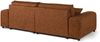 Ecksofa Plüsch 237x144x79 orange PAULINA Bild 3