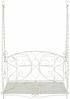 vidaXL Schaukelbank Stahl 105,5 x 61 x 56 cm Antik Weiß 42038697 Bild 3