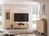 Wohnzimmer-Set Mirkosa I (Farbe: Vicenza Eiche, mit weißer LED Beleuchtung) Bild 2