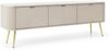 Selsey 'Zova' TV-Schrank mit 3 Türen, greige mit goldenen Beinen, 56 x 168 x 39 cm Bild 4