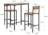 SoBuy OGT03-XL Essgruppe 2 Stühle, MDF, PVC-Furnier, Braun, 89 x 100 x 45 cm Bild 3