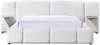Vente-unique - VILACO Bett Stoff Beige - B 320 cm x H 100,5 cm x L 246 cm Bild 4