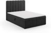 Micadoni Boxspringbett Kelp Strukturierter Stoff Anthrazit 140x200 Bild 2
