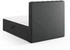 Micadoni Boxspringbett Kelp Strukturierter Stoff Anthrazit 140x200 Bild 5