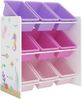 Kinderregal Muxía Ozean-Motiv Weiß / Rosa / Lila [en. casa] Bild 3