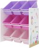 Kinderregal Muxía Ozean-Motiv Weiß / Rosa / Lila [en. casa] Bild 2