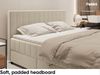 MEBLINI Boxspringbett PIAF 160x200 cm mit Bettkasten - H3P/Beige Samt Polsterbett - Doppelbett mit Topper & Taschenfederkern-Matratze Bild 5
