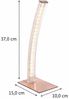 LED Tischleuchte, gebogen, kupferfarben, H 37 cm Bild 4
