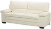 Vente-unique - MIMAS Sofa and armchair set Leder Weiß - B 89 cm x H 97 cm x L 210 cm112 cm Bild 2