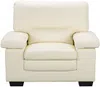 Vente-unique - MIMAS Sofa and armchair set Leder Weiß - B 89 cm x H 97 cm x L 210 cm112 cm Bild 4