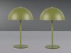 2er SET Akku Tischlampen Grün, Touch dimmbar, USB aufladbar, Höhe 21cm Bild 3