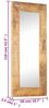 vidaXL Handgeschnitzter Spiegel 110x50x2,5 cm Massivholz Mango 321649 Bild 5