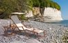 Sonnenliege weiß Liegestuhl Sonnendach Tisch Kissen Gartenliege Holz Deckchair 10-303 S T KD Bild 4