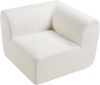 Sofa-Modul Hurvas Eckelement Bouclé Cremeweiß [en. casa] Bild 3