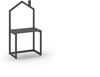 Schreibtisch Dallas 100 x 50 x 150,6 cm Kiefernholz Anthrazit Bild 2