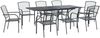 vidaXL Garten Essgruppe 9 pcs Anthrazit 212 x 90 x 76 cm 3429141 Bild 2