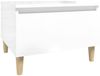 vidaXL Beistelltisch Hochglanz-Weiß 50x46x35 cm Holzwerkstoff 819504 Bild 2