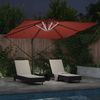 vidaXL Sonnenschirm mit LED-Lichtleisten Terrakotta 286 x 284 x 270 cm 42003326 Bild 4