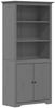 vidaXL Bücherregal BODO Grau 82x40x173 cm Massivholz Kiefer 355058 Bild 2