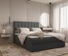 MOEBLO Boxspringbett Bett 01 (Bonell, Topper, Doppelbett gepolstertes Kopfteil mit Bettkasten Boxspringbett, aus Samt, Polsterbett Kontinentalbett, dekorativem Kopfteil), Boxspring, - (BxHxT):143/163/183x113x214 cm Bild 5